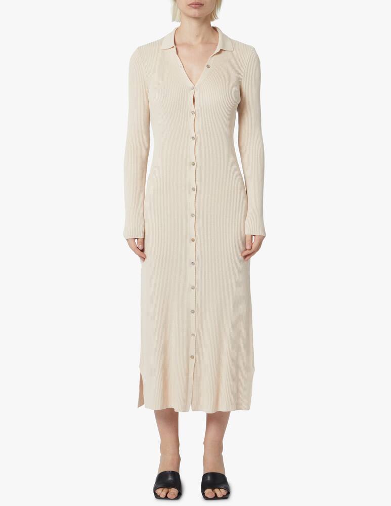 Rinascente Collection Long ribbed cardigan - beige - picture 1