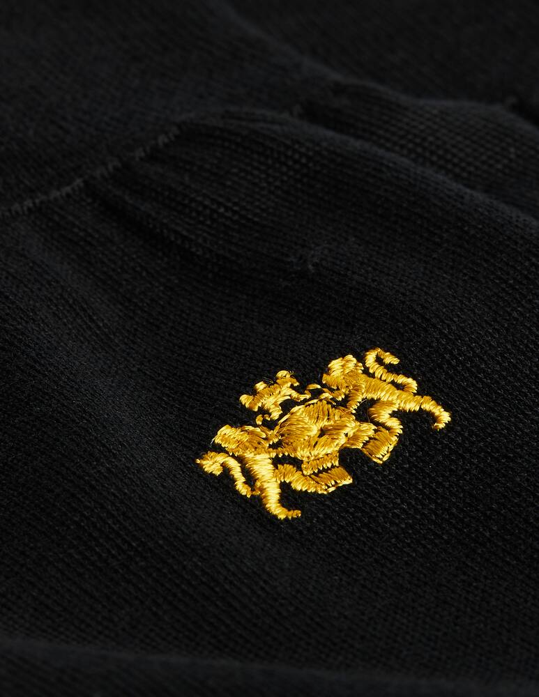 rinascente Church's Logo ricamato - calze corte - Filo di Scozia - nero