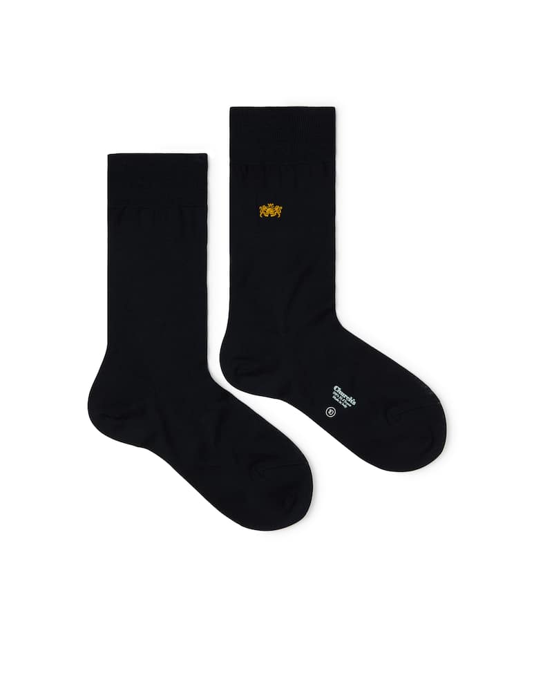 Church's Embroidered logo - mid calf socks - Filo Scozia - blue - picture 1 Church's Embroidered logo - mid calf socks - Filo Scozia - blue - picture 1