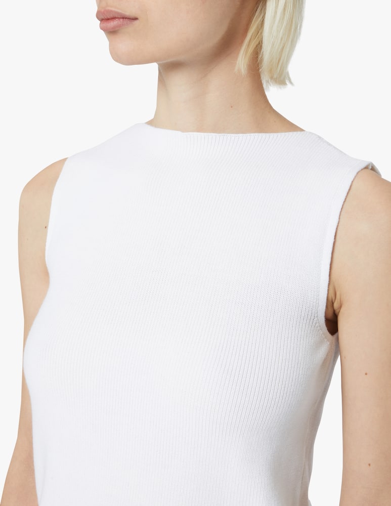 rinascente Rinascente Collection Top senza maniche con spacchi - bianco