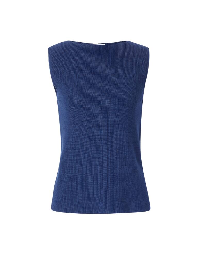 rinascente Rinascente Collection Top senza maniche con spacchi - blu