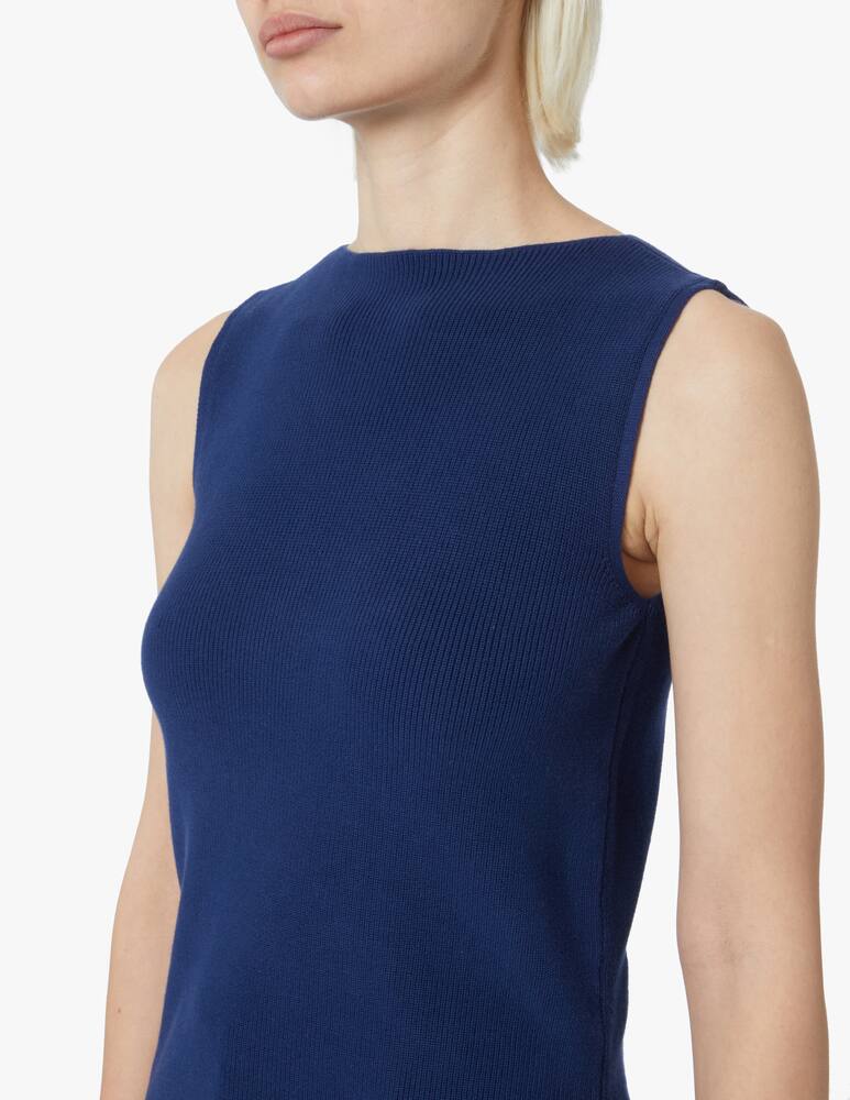 rinascente Rinascente Collection Top senza maniche con spacchi - blu