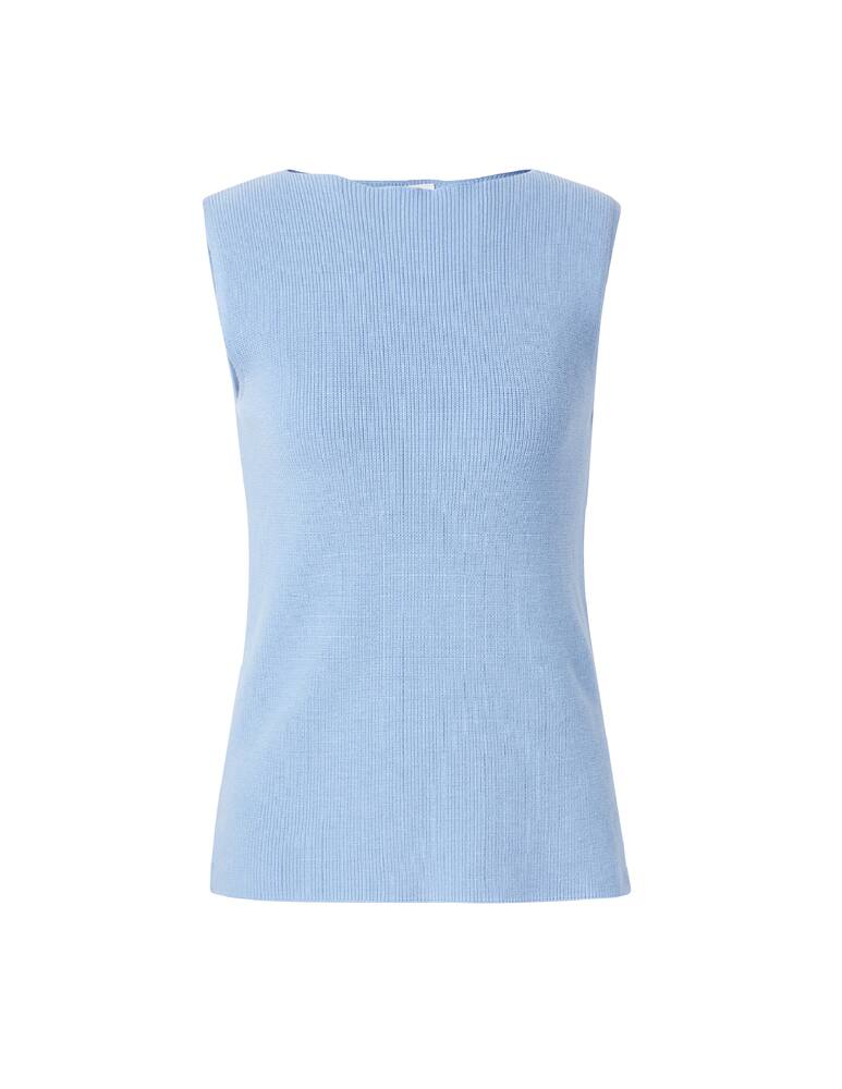 Rinascente Collection Top senza maniche con spacchi - azzurro - immagine 5 Rinascente Collection Top senza maniche con spacchi - azzurro - immagine 5