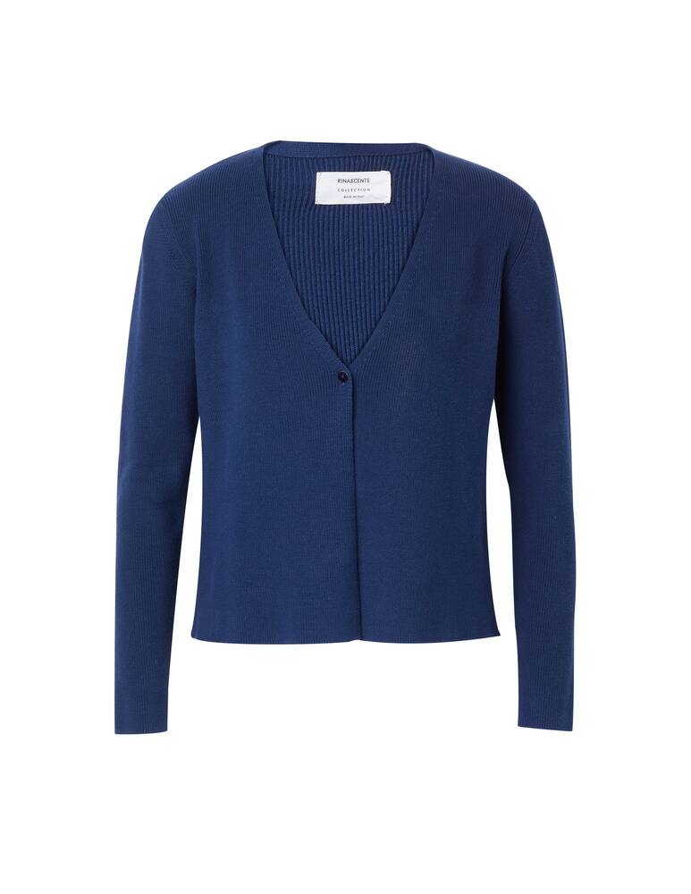 Rinascente Collection Cardigan in cotone - blu - immagine 5 Rinascente Collection Cardigan in cotone - blu - immagine 5