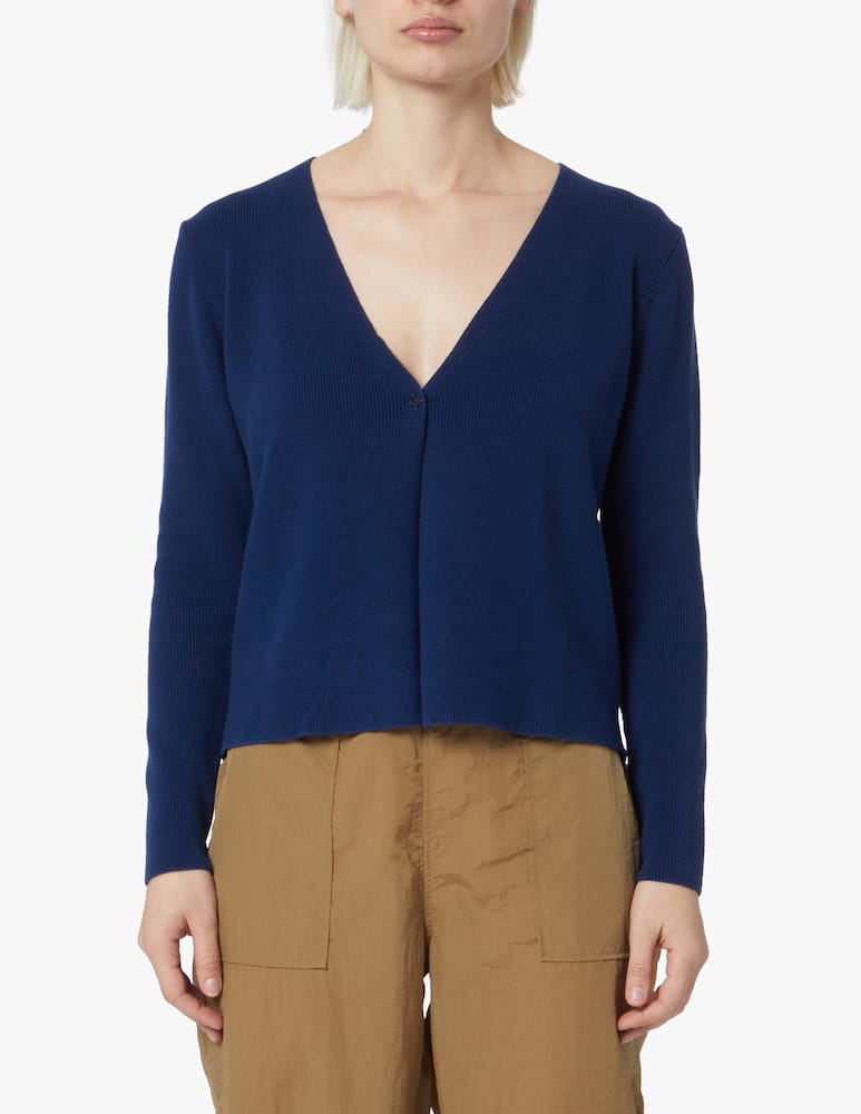 Rinascente Collection Cardigan in cotone - blu - immagine 1 Rinascente Collection Cardigan in cotone - blu - immagine 1