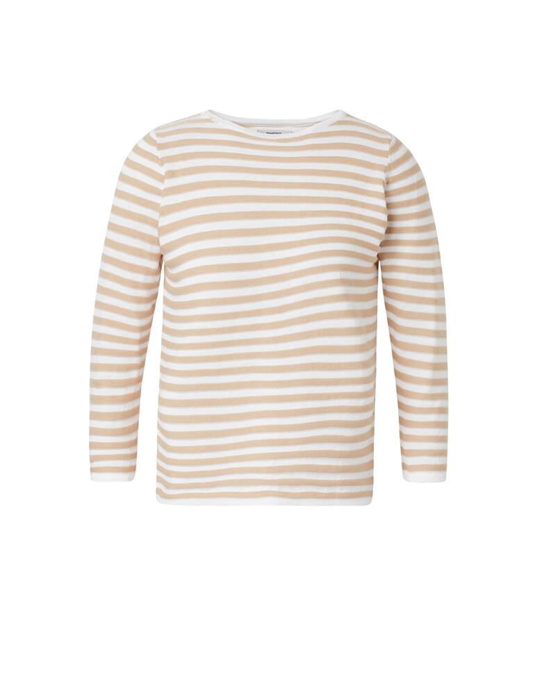 rinascente Rinascente Collection Cotton sweater with boat neck and 3/4 sleeves - beige