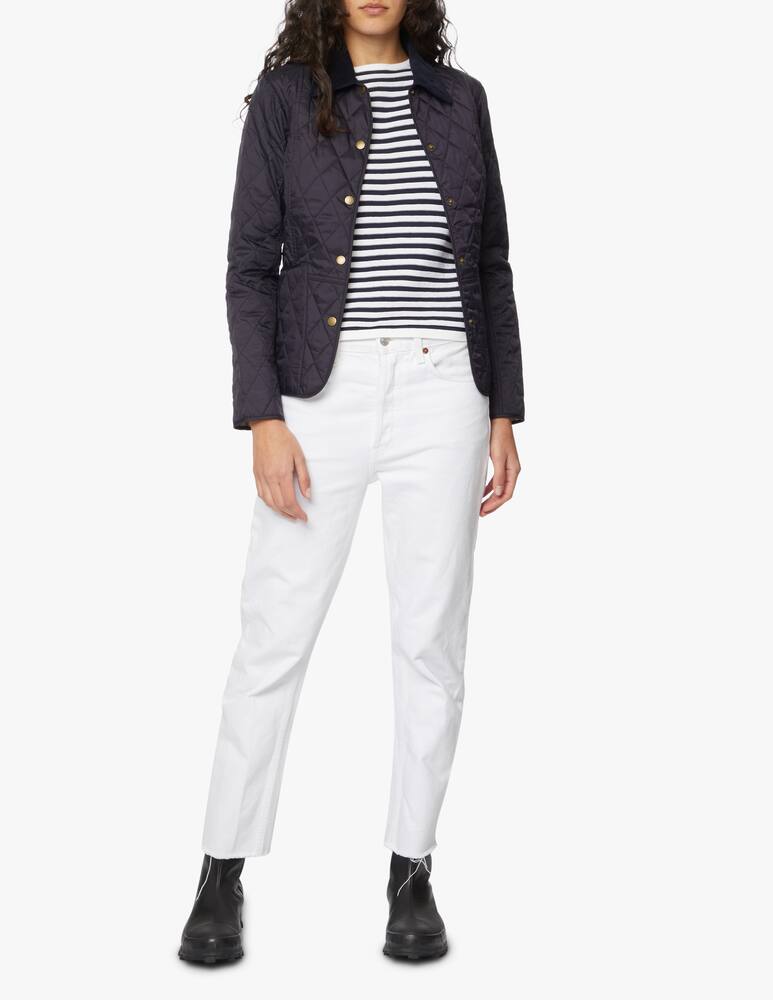 rinascente Rinascente Collection Maglia in cotone con scollo a barca e manica a 3/4 - bianco