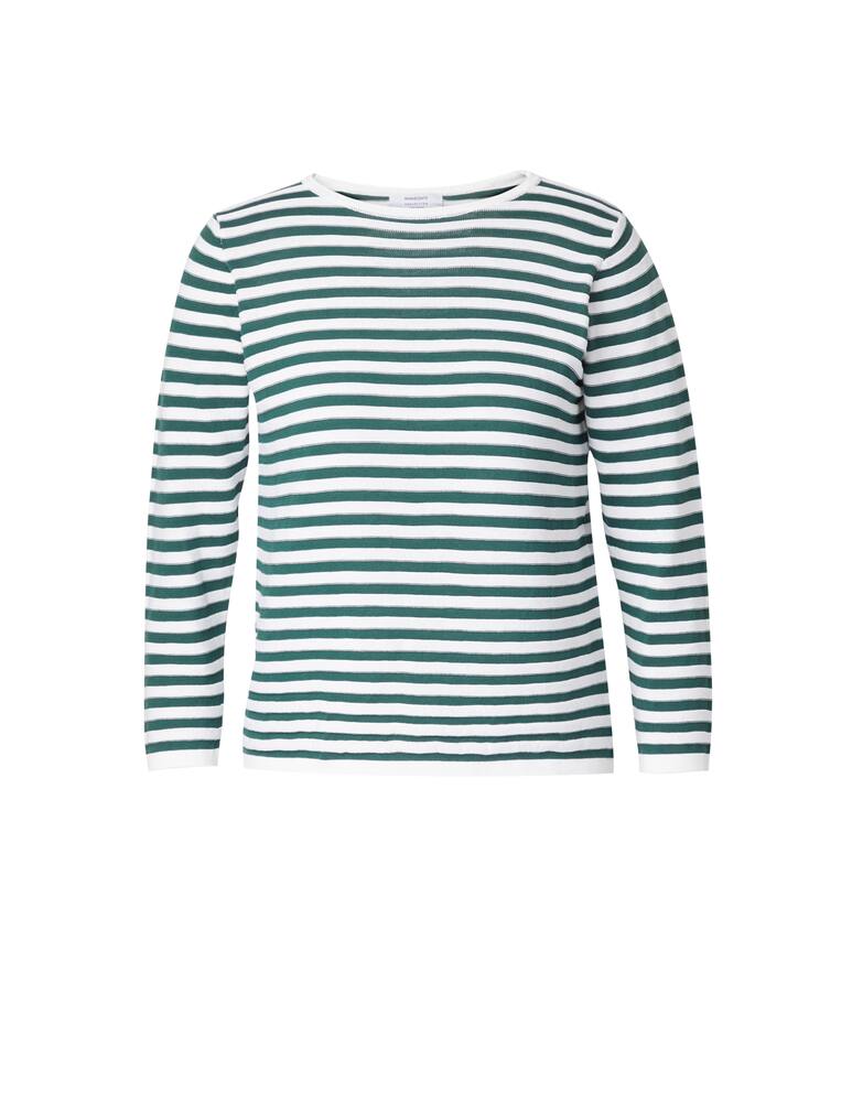 rinascente Rinascente Collection Maglia in cotone con scollo a barca e manica a 3/4 - azzurro