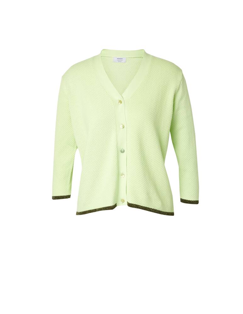 rinascente Rinascente Collection Cardigan in cotone con dettaglio lurex - verde