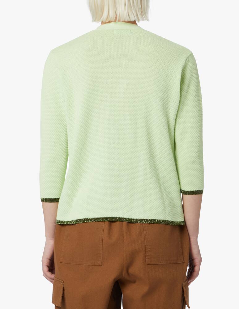 rinascente Rinascente Collection Cardigan in cotone con dettaglio lurex - verde