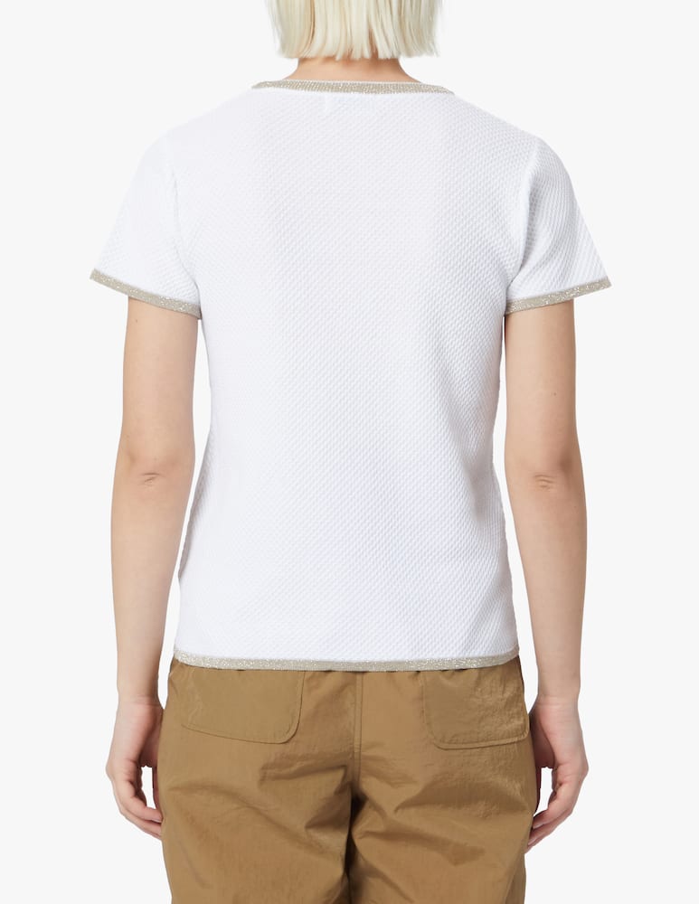 Rinascente Collection Maglia a girocollo con maniche corte - bianco - immagine 3 Rinascente Collection Maglia a girocollo con maniche corte - bianco - immagine 3