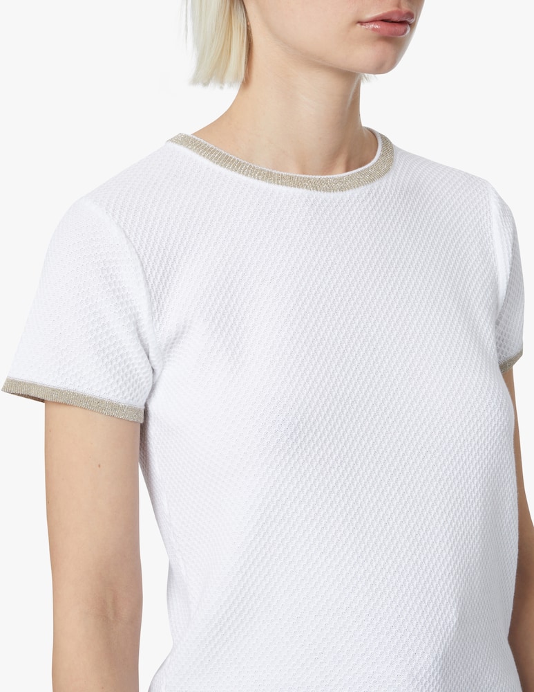 Rinascente Collection Maglia a girocollo con maniche corte - bianco - immagine 4 Rinascente Collection Maglia a girocollo con maniche corte - bianco - immagine 4