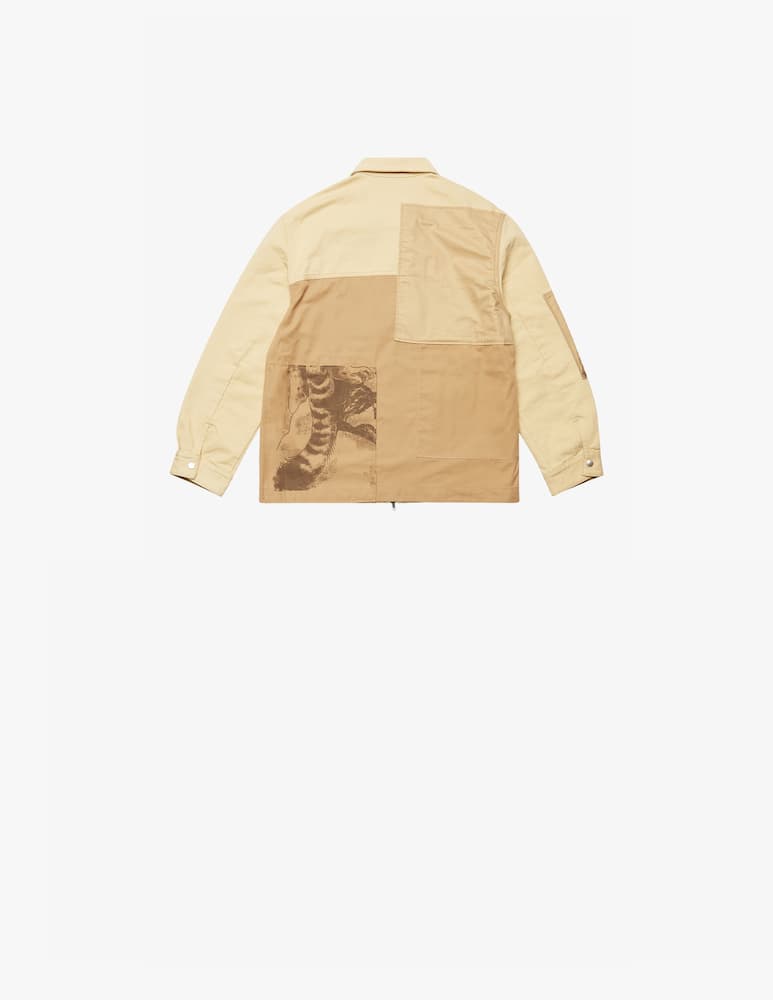 rinascente Myar Giacca snow leopard patchwork - beige