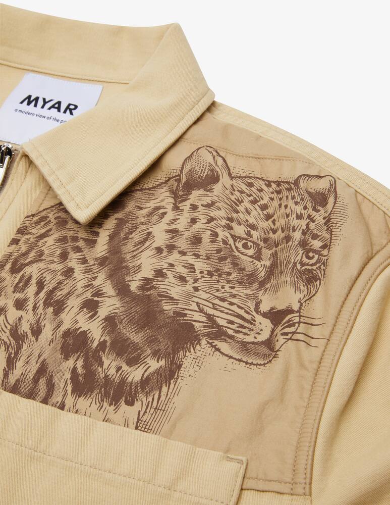 rinascente Myar Giacca snow leopard patchwork - beige