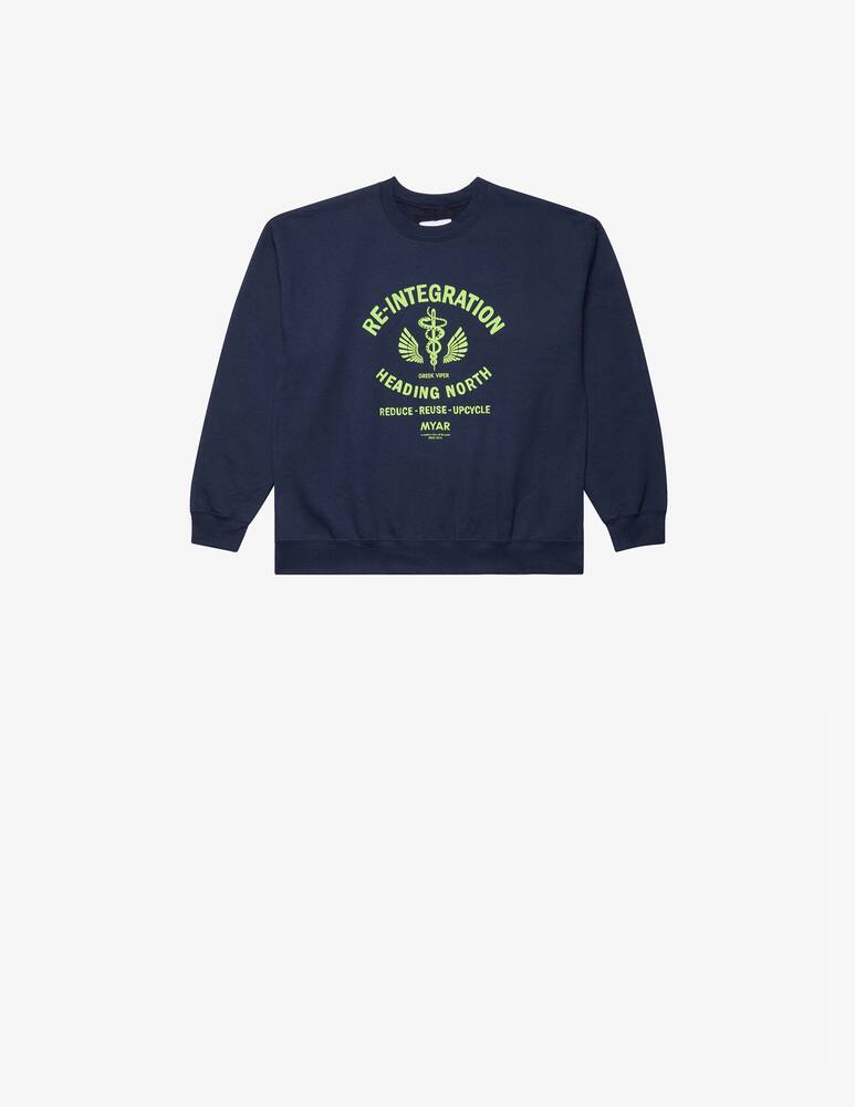 rinascente Myar Felpa girocollo re integration - blu