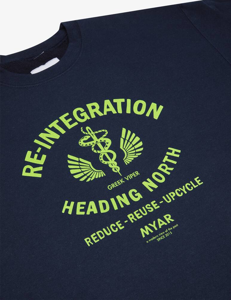 rinascente Myar Felpa girocollo re integration - blu