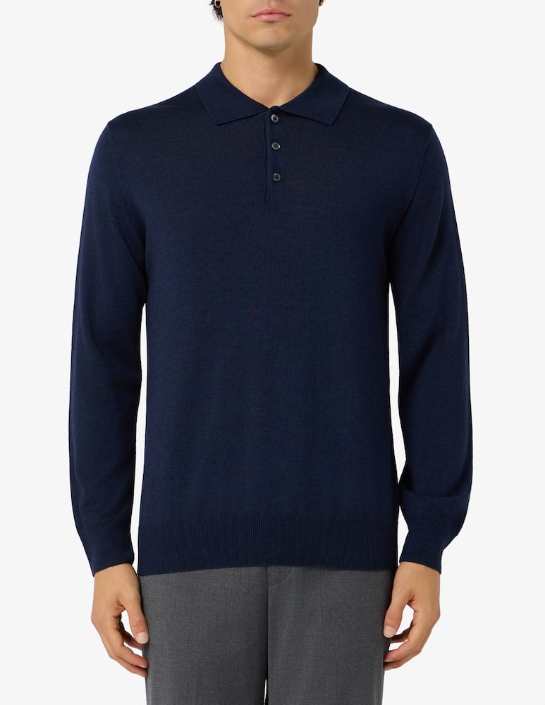 Rinascente Collection Polo long-sleeve knit - picture 1 Rinascente Collection Polo long-sleeve knit - picture 1