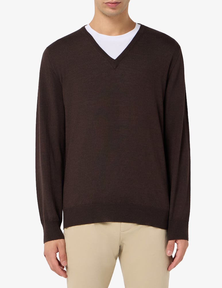 Rinascente Collection Pullover scollo a V in seta - immagine 1