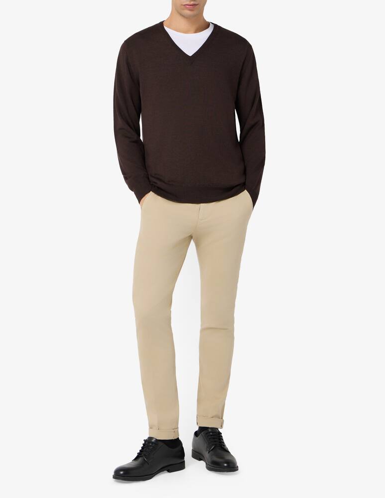 Rinascente Collection Pullover scollo a V in seta - immagine 2