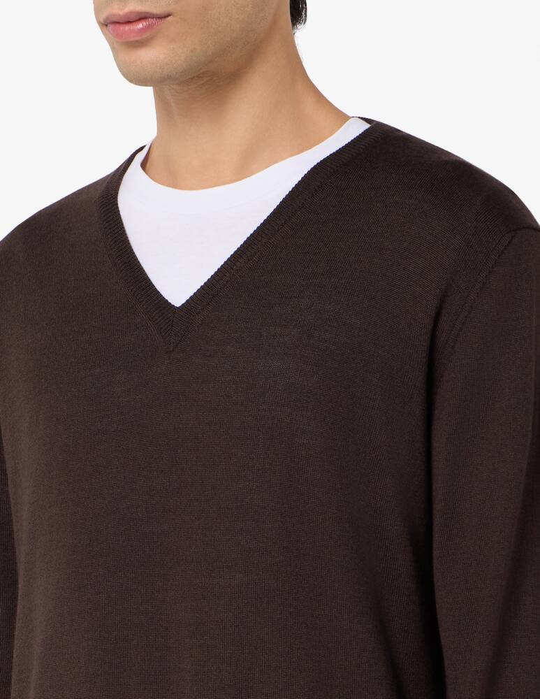 Rinascente Collection Pullover scollo a V in seta - immagine 4