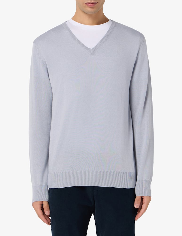 Rinascente Collection V-neck wool silk pullover - picture 1 Rinascente Collection V-neck wool silk pullover - picture 1