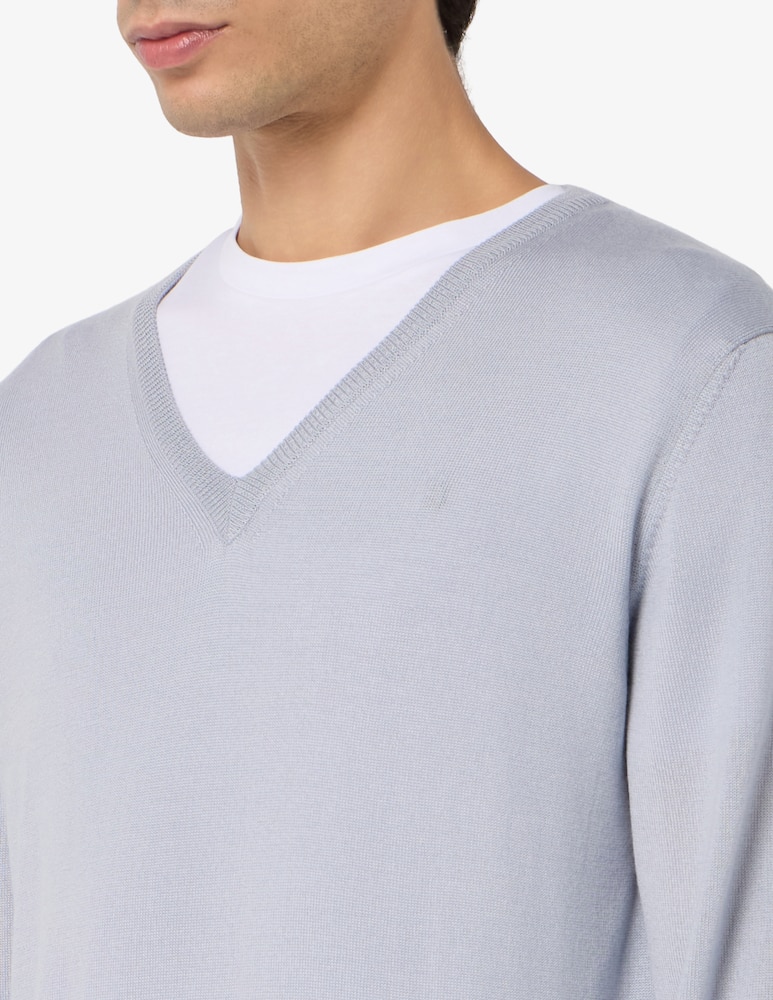 Rinascente Collection V-neck wool silk pullover - picture 4 Rinascente Collection V-neck wool silk pullover - picture 4