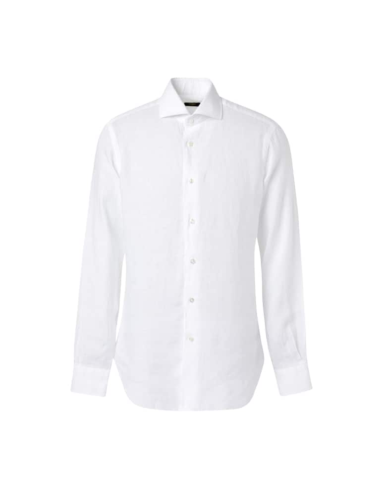 Barba Napoli Camicia in lino culto - bianco - immagine 5 Barba Napoli Camicia in lino culto - bianco - immagine 5