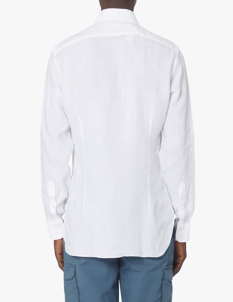 Barba Napoli Camicia in lino culto - bianco - immagine 3 Barba Napoli Camicia in lino culto - bianco - immagine 3