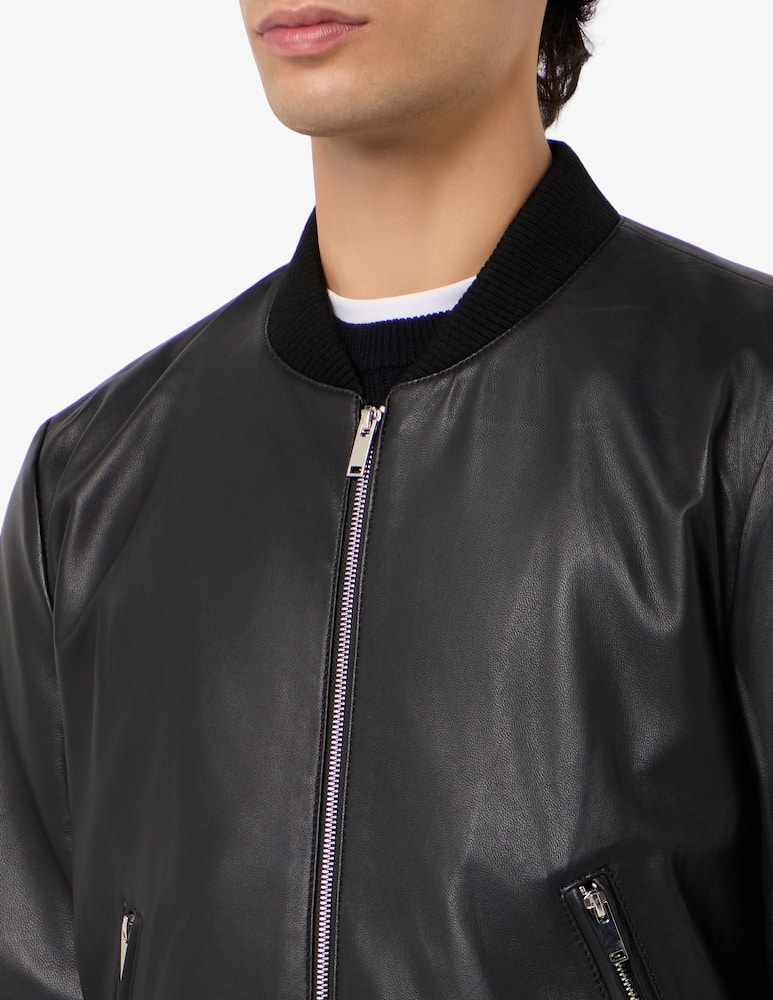 Misaky Giacca bomber in pelle - immagine 4 Misaky Giacca bomber in pelle - immagine 4