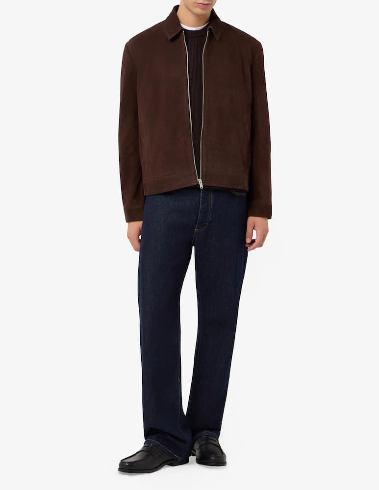 rinascente Misaky Suede zip jacket