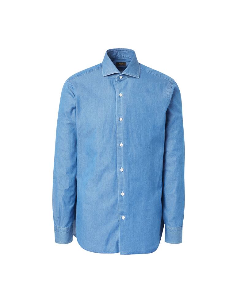 rinascente Barba Napoli Cult denim shirt - light blue