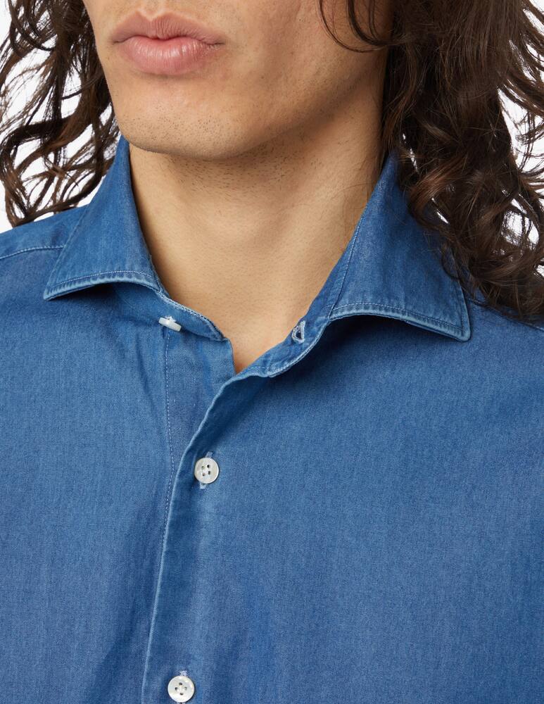 rinascente Barba Napoli Cult denim shirt - light blue