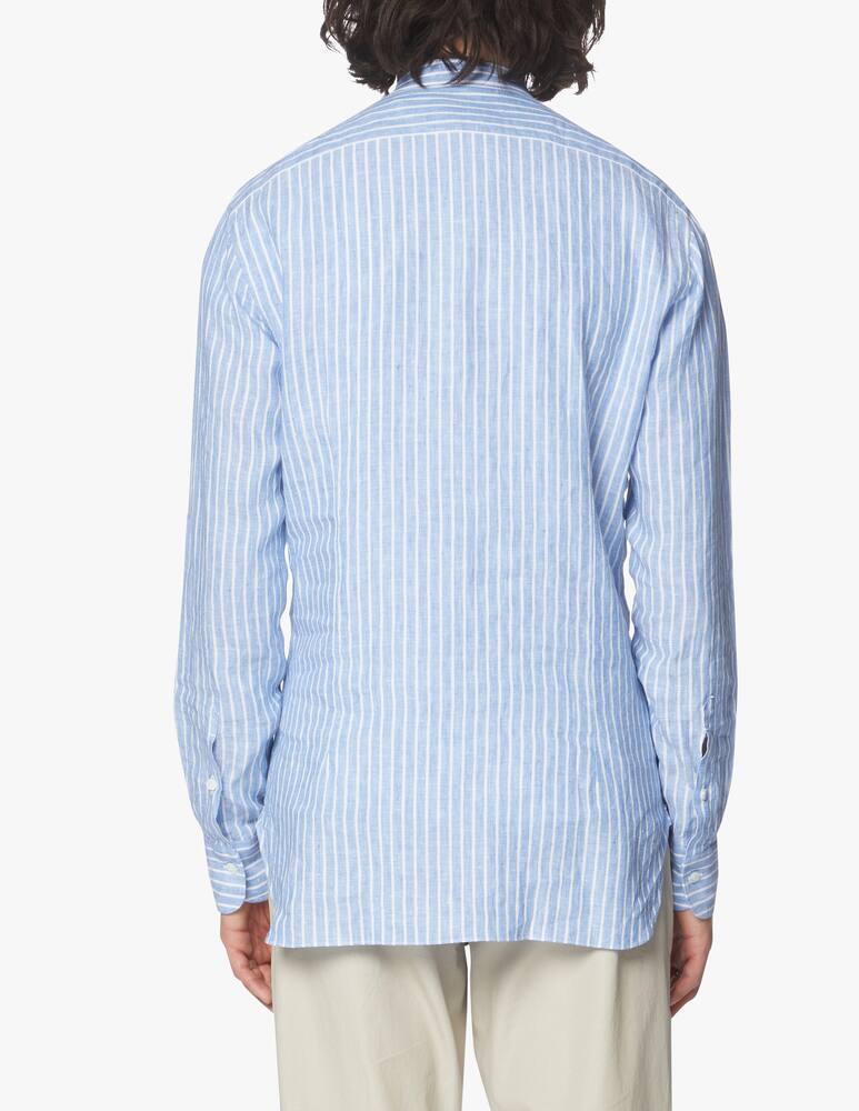rinascente Barba Napoli Guru striped linen shirt - blue