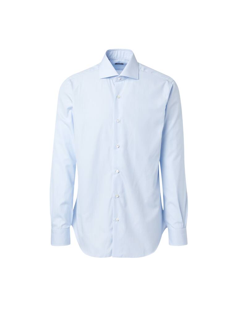 rinascente Barba Napoli Camicia bastoncino popeline - azzurro