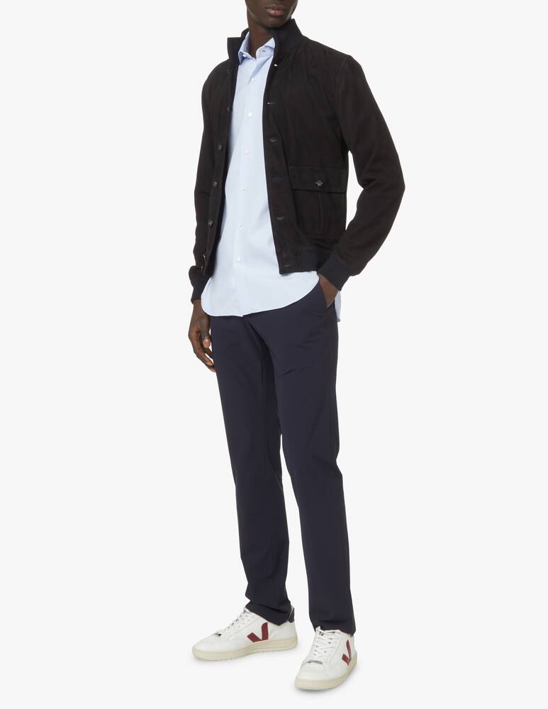 rinascente Barba Napoli Camicia bastoncino popeline - azzurro