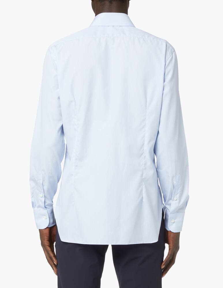 rinascente Barba Napoli Camicia bastoncino popeline - azzurro