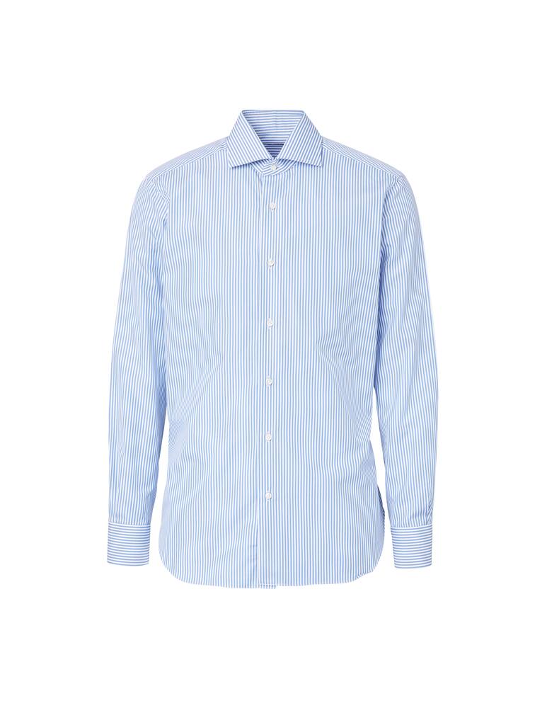 rinascente Barba Napoli Poplin striped shirt - light blue