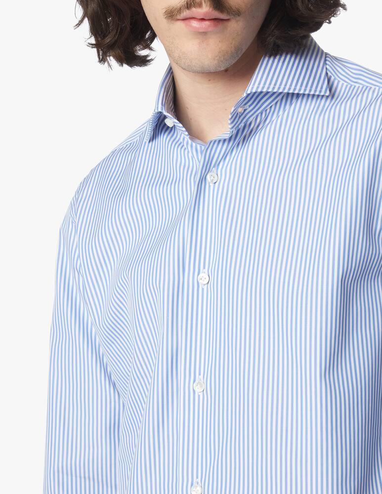 rinascente Barba Napoli Poplin striped shirt - light blue