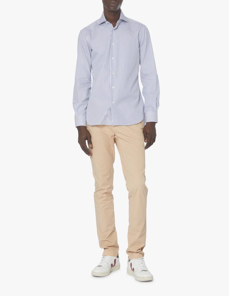 rinascente Barba Napoli Camicia bastoncino popeline - blu