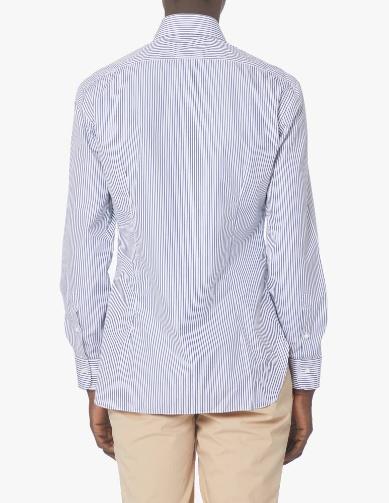 rinascente Barba Napoli Camicia bastoncino popeline - blu