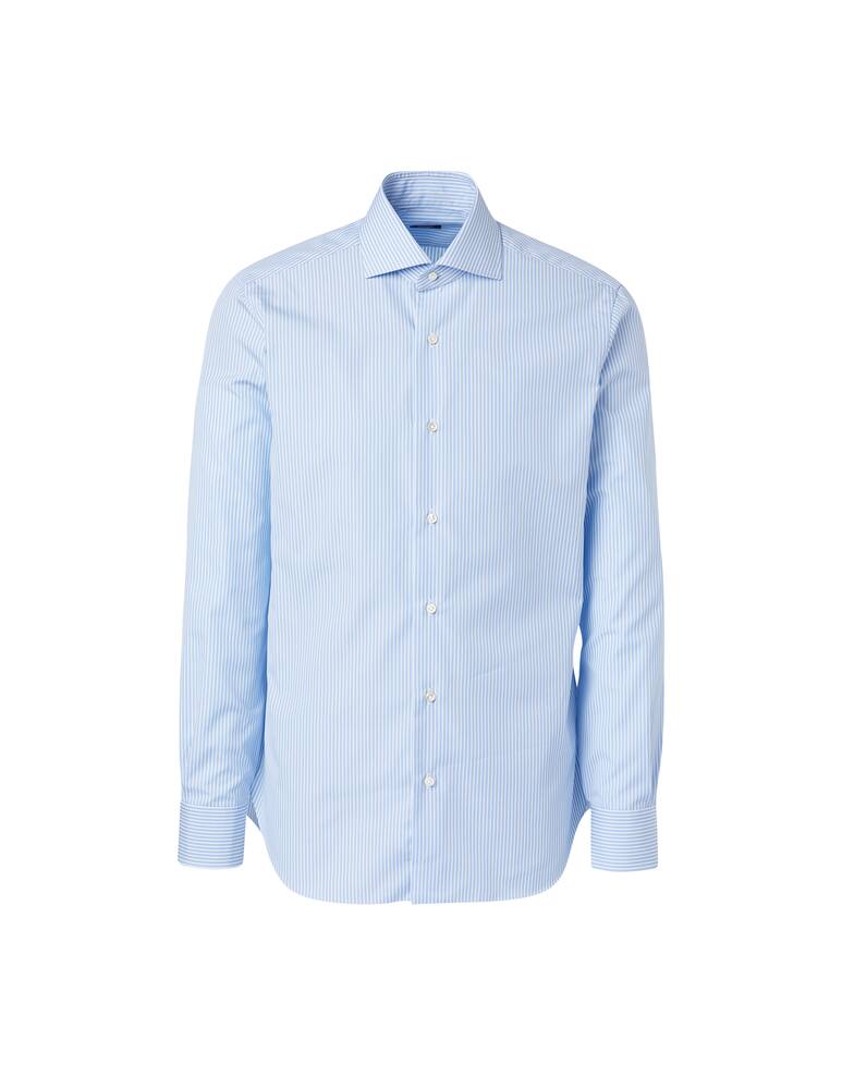rinascente Barba Napoli Camicia bastoncino popeline - azzurro