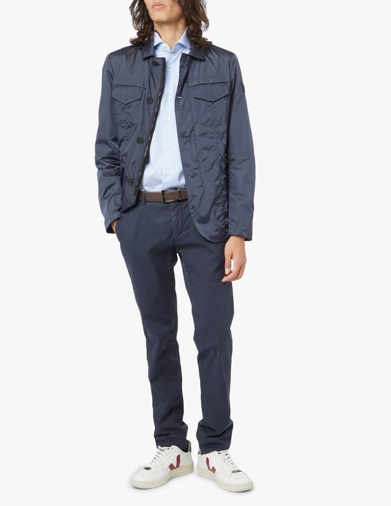 rinascente Barba Napoli Camicia bastoncino popeline - azzurro