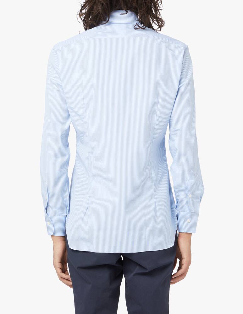 rinascente Barba Napoli Camicia bastoncino popeline - azzurro