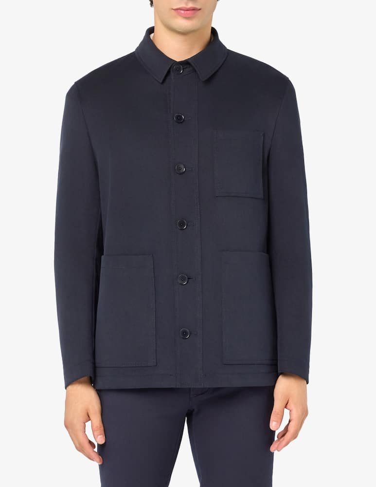 Sartoria Italiana Unlined cotton drill chore jacket Mix & Match - picture 1 Sartoria Italiana Unlined cotton drill chore jacket Mix & Match - picture 1