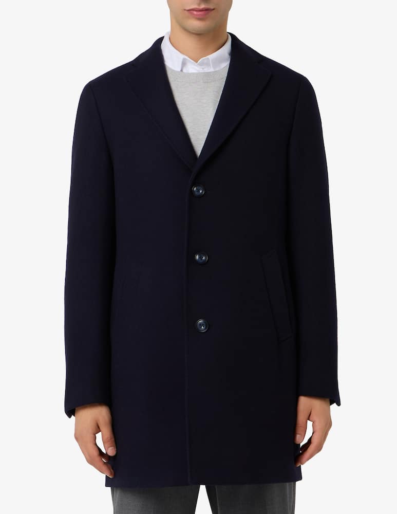 Sartoria Italiana Single-breasted wool-blend cloth coat Drop 7 - picture 1 Sartoria Italiana Single-breasted wool-blend cloth coat Drop 7 - picture 1