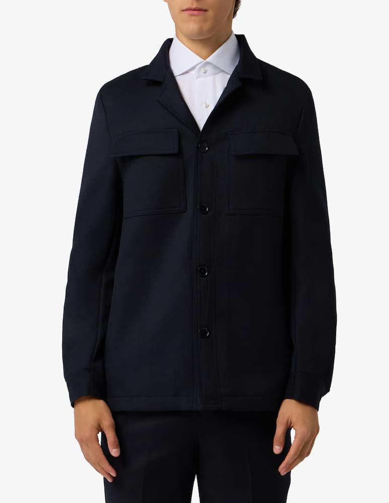 Sartoria Italiana Unlined wool cover overshirt Mix & Match - picture 1 Sartoria Italiana Unlined wool cover overshirt Mix & Match - picture 1