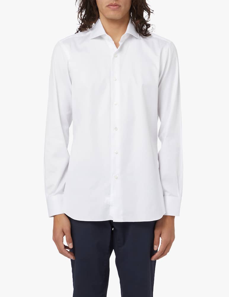 Barba Napoli Camica oxford light - bianco - immagine 1 Barba Napoli Camica oxford light - bianco - immagine 1