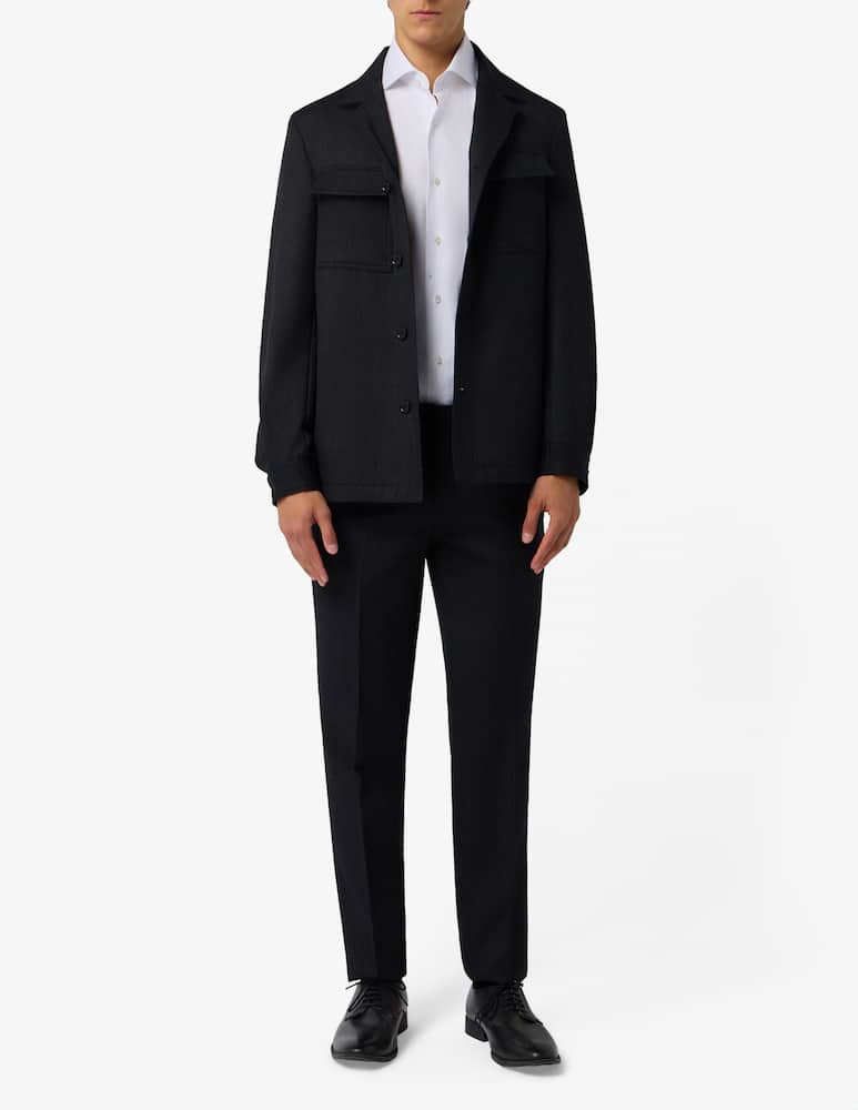 Sartoria Italiana Overshirt in cover di lana sfoderata Mix & Match - immagine 2 Sartoria Italiana Overshirt in cover di lana sfoderata Mix & Match - immagine 2