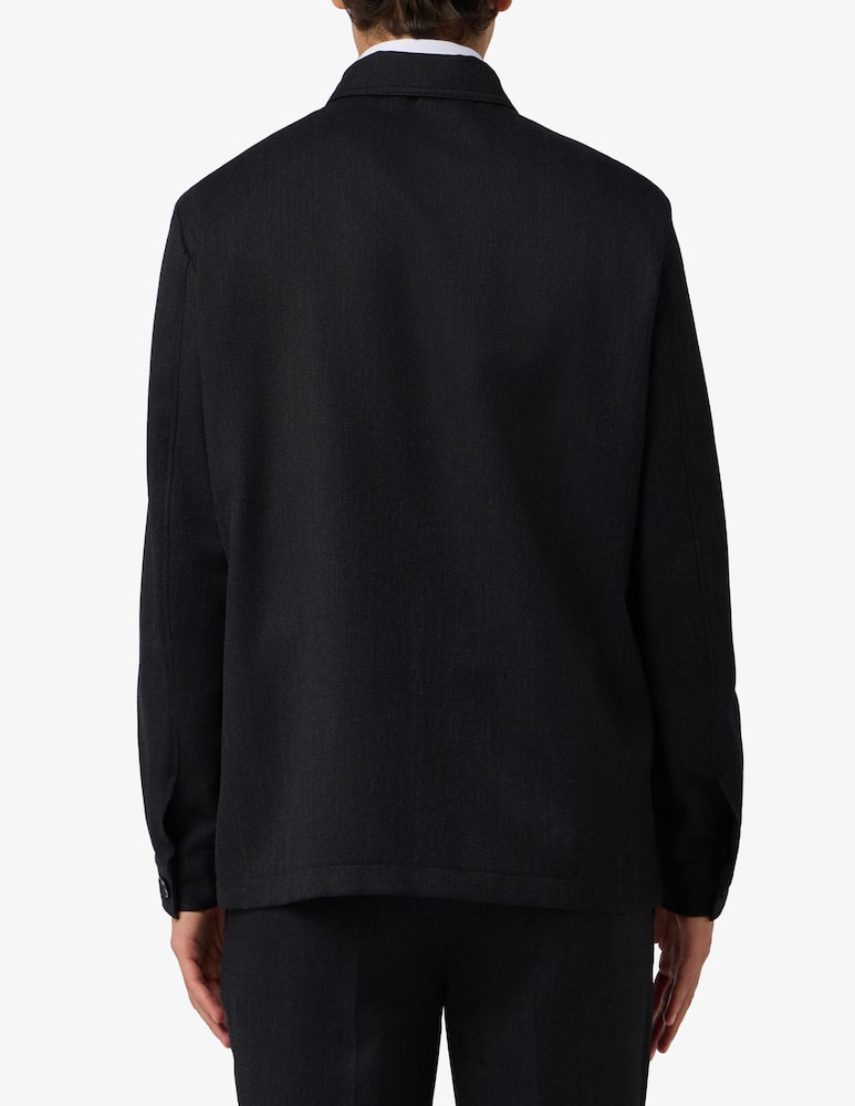Sartoria Italiana Overshirt in cover di lana sfoderata Mix & Match - immagine 3 Sartoria Italiana Overshirt in cover di lana sfoderata Mix & Match - immagine 3