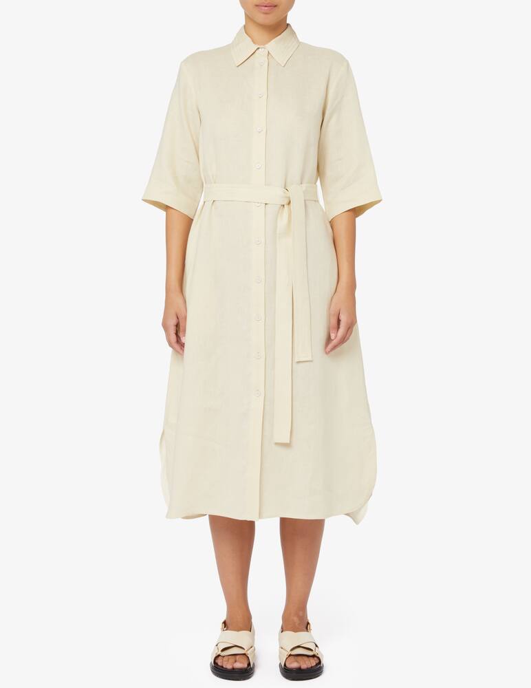 MM by MaxMara Abito chemisier in lino Prugna Max Mara - immagine 1 MM by MaxMara Abito chemisier in lino Prugna Max Mara - immagine 1